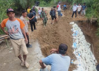 Jalan Provinsi Putus di Simalungun: Pemkab Gerak Cepat Bangun Jalan Darurat, Perbaikan Permanen Oleh Provinsi Baru 2026