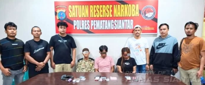 Gagalkan Transaksi di Depan Karaoke, TNI-Polri Pematangsiantar Sita 68 Butir Ekstasi dan Sabu dari 3 Pelaku
