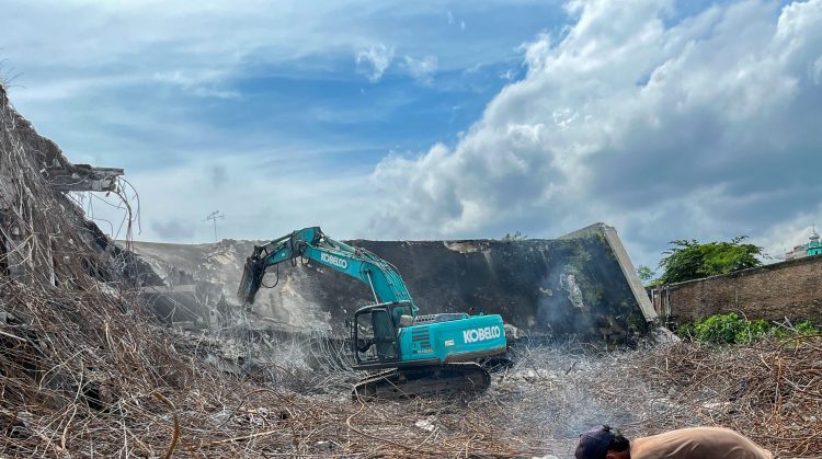 Progres Perobohan Gedung IV Pasar Horas Pematangsiantar Capai 35 Persen, Sempat Terkendala Kerusakan Alat Berat