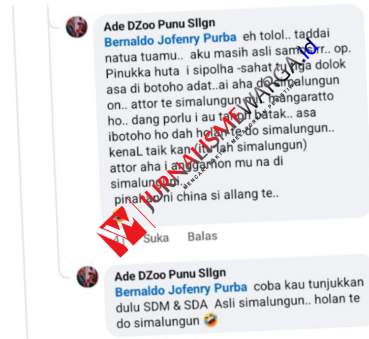 Viral di Medsos, Akun Ade DZoo Punu Diduga Lakukan Penistaan Suku Simalungun