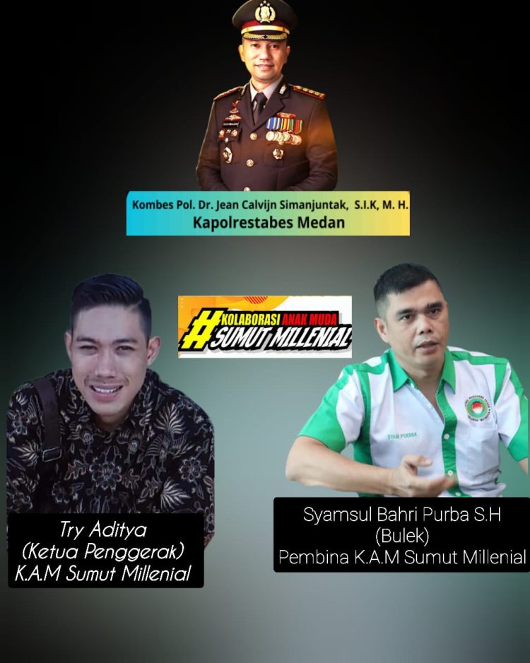 Gebrakan Kombes Calvijn Diapresiasi: KAM Sumut Millenial Dukung Penuh Polrestabes Medan Sikat Habis Kejahatan