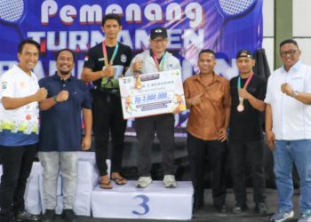 Dukung Pembinaan Atlet Muda, Pemko Pematangsiantar Tutup Turnamen Badminton KONI Cup-Piala Kapolres 2025