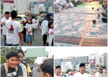 Eratkan Toleransi di Kota Paling Toleran, Tumpuan Damanik (TDBP) Siantar-Simalungun Bagikan Takjil di Monumen Sang Naualuh