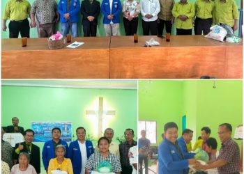 Rayakan Paskah di HKBP Pamatang Kerasaan, DPC GAMKI Simalungun Gelar Aksi Kasih bagi Jemaat
