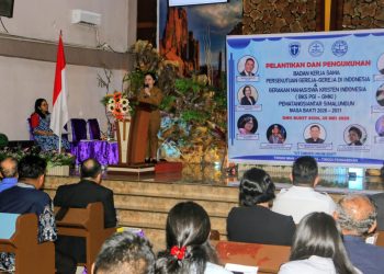 Pelantikan Pengurus BKS PGI-GMKI Siantar-Simalungun, Wali Kota Wesly Ajak Pemuda Jadi Agen Toleransi