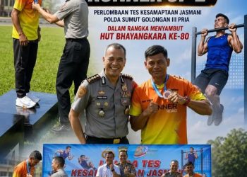 Teladan dari Silou Kahean: AKP Edy Syahputra Sabet Juara 3 Jasmani Tingkat Polda Sumut