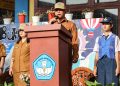Pimpin Upacara di SMPN 12, Sekda Pematangsiantar Ingatkan Siswa Jauhi Bullying dan Narkoba