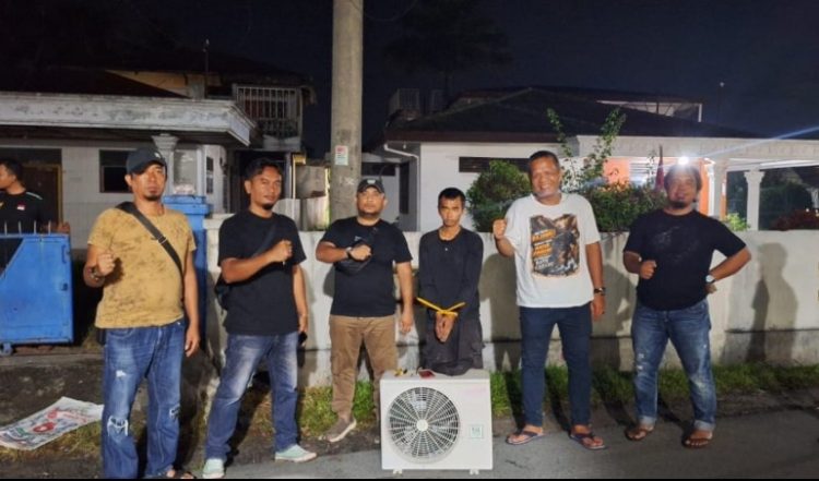 Apes! Asyik Bongkar AC Rumah Kosong, “Iwan Batak” Diringkus Tim Patroli Polres Simalungun