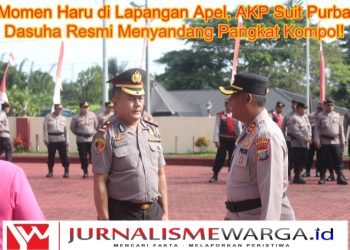 Momen Haru di Lapangan Apel, AKP Suit Purba Dasuha Resmi Menyandang Pangkat Kompol!