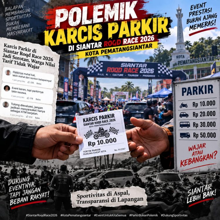 Dugaan Pemalsuan Karcis Parkir Wali Kota Cup Siantar Road Race 2026 Dilaporkan ke Polres Pematangsiantar