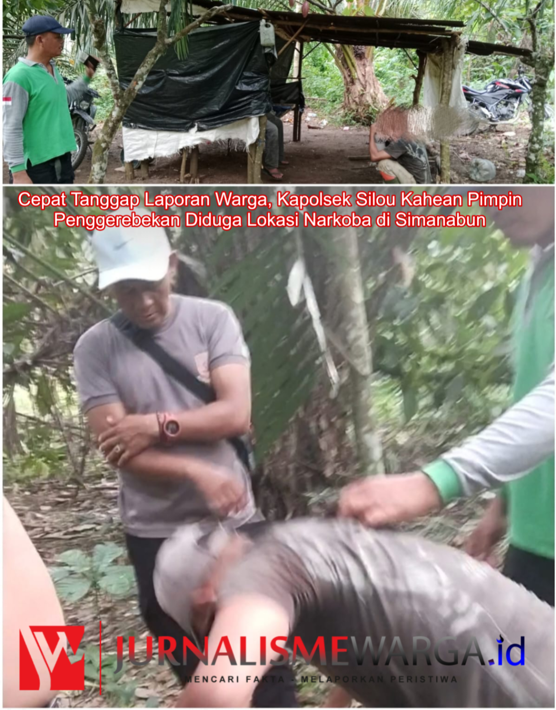 Warga Melapor, Kapolsek Silou Kahean Langsung Kepung Lokasi Transaksi Narkoba di Simanabun