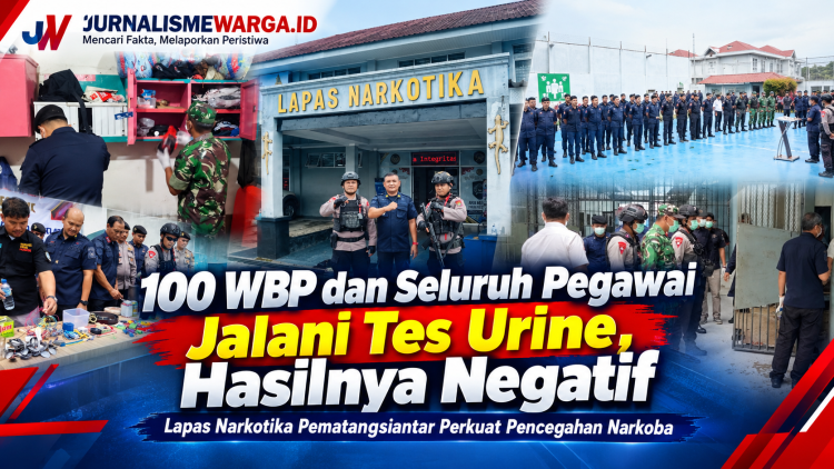 Pastikan Lapas Bersih dari Narkoba di Lapas Narkotika Pematangsiantar, 100 WBP dan Pegawai Jalani Tes Urine