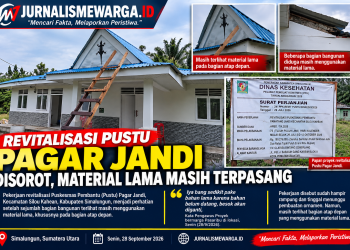 Revitalisasi Pustu Pagar Jandi Silou Kahean Disorot, Material Lama Masih Terpasang
