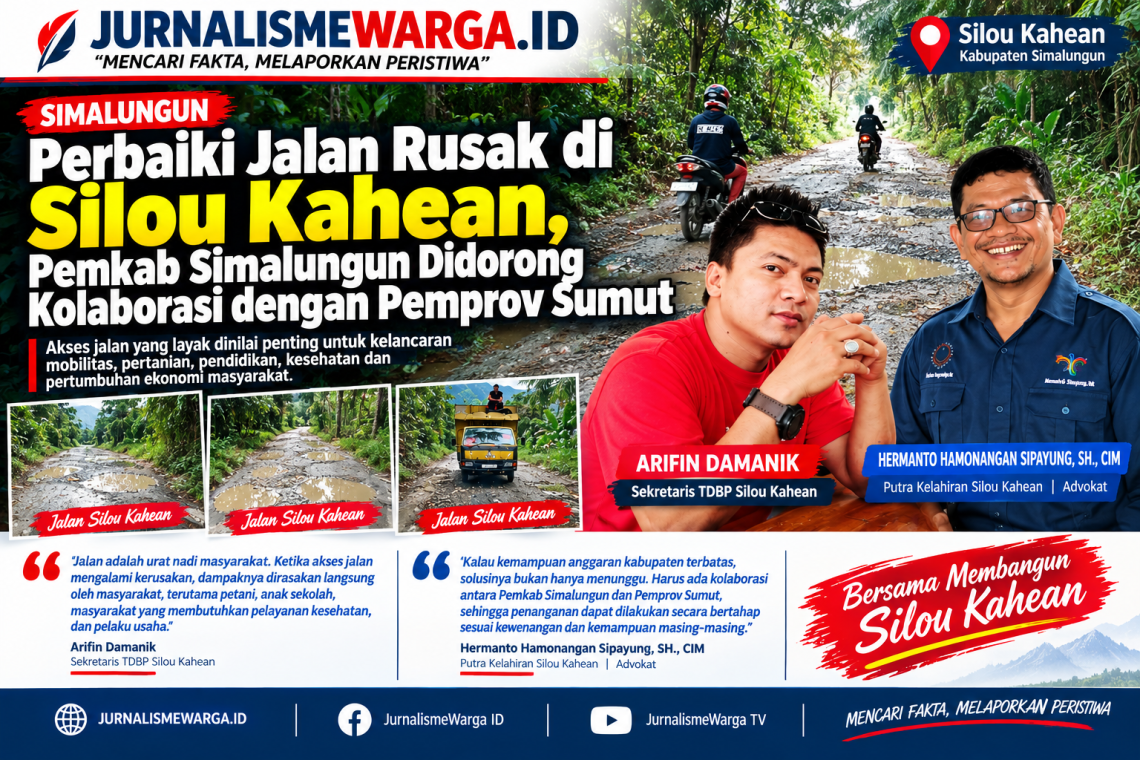 Perbaiki Jalan Rusak di Silou Kahean, Pemkab Simalungun Didorong Kolaborasi dengan Pemprov Sumut