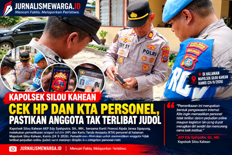Kapolsek Silou Kahean Cek HP dan KTA Personel, Pastikan Anggota Tak Terlibat Judol