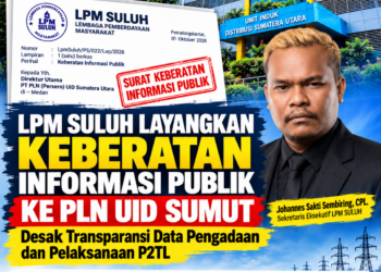 LPM SULUH Layangkan Surat Keberatan Informasi Publik kepada PLN UID Sumut, Desak Transparansi dan Keterbukaan Data